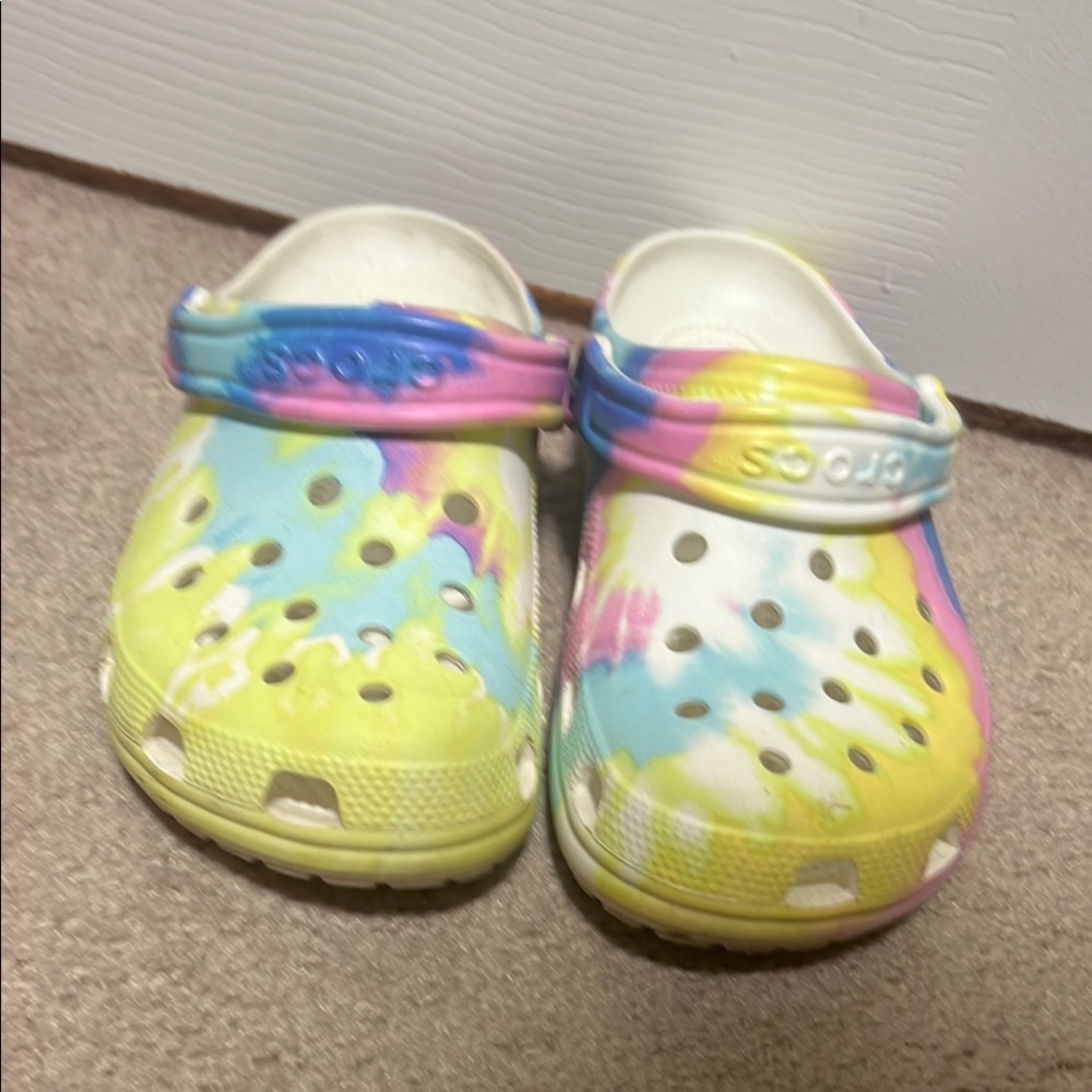 CROCS Kids Tie-Dye Clogs